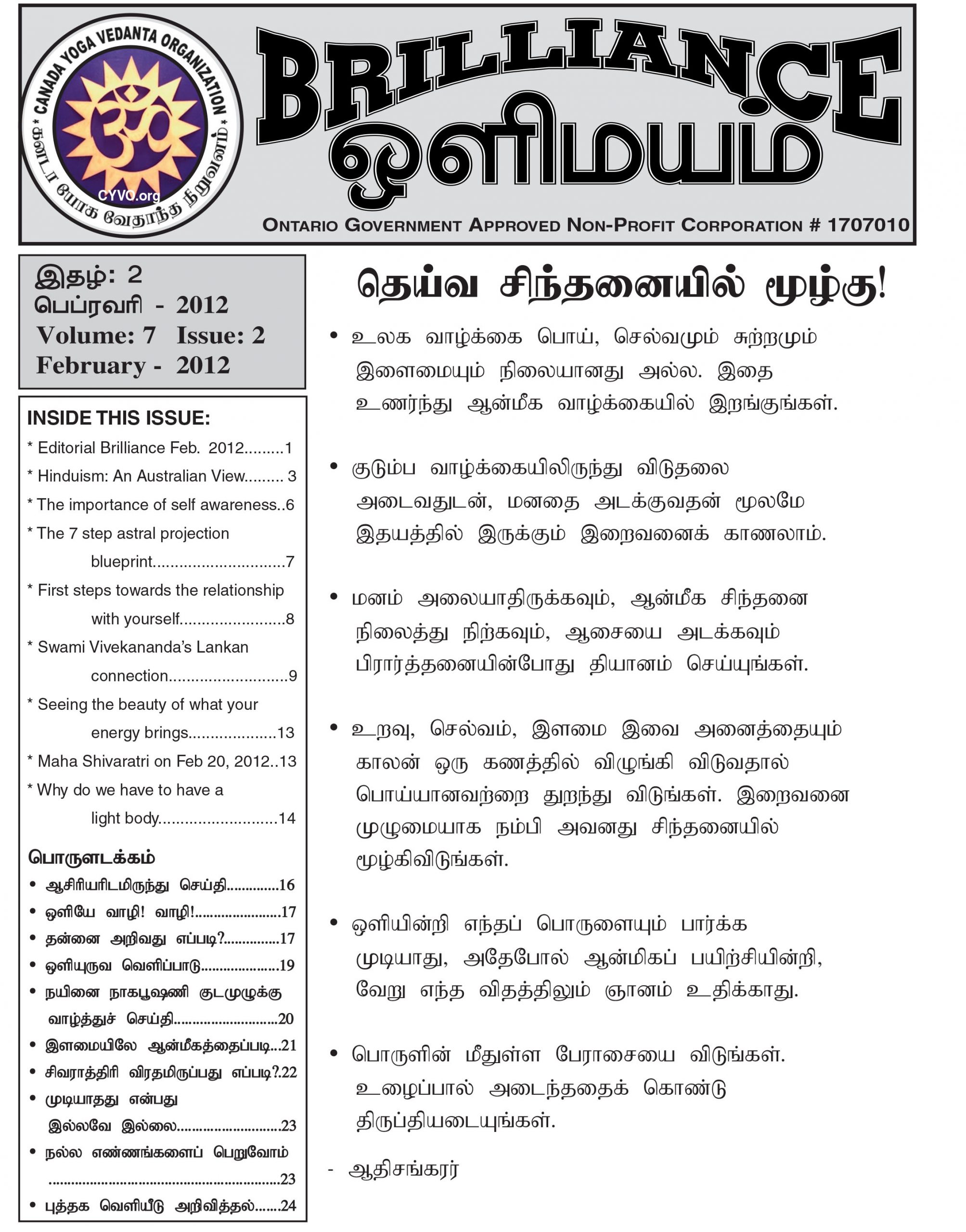 Brilliance Magazine February 2012