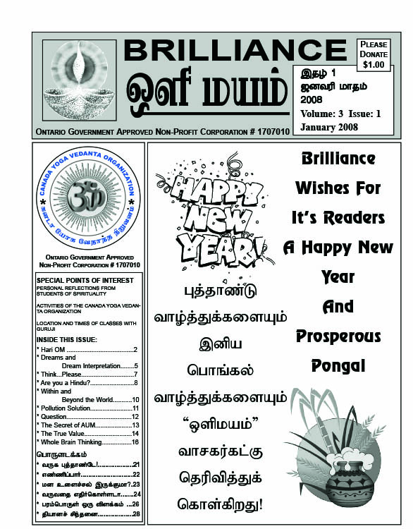 Brilliance magazine January 2008